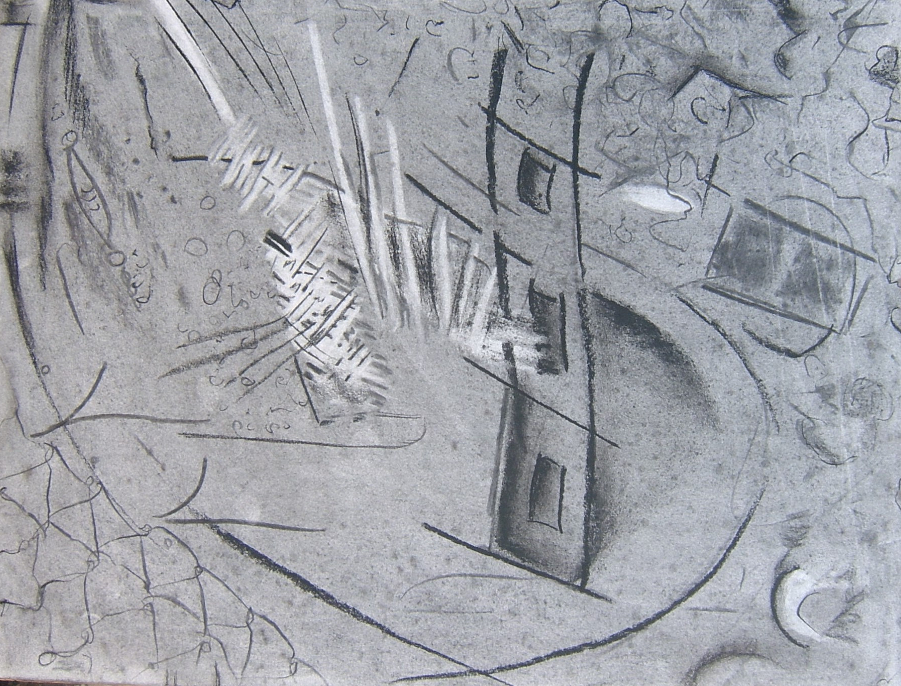 Marking Time IX Charcoal on Paper 2016 750mmx540mm Lesley Kane